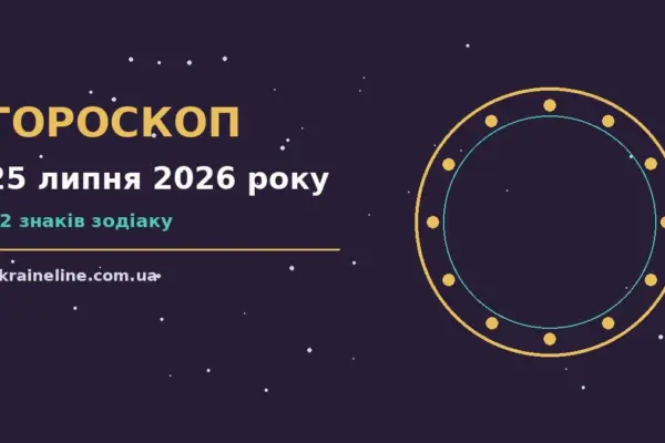 Гороскоп на 25 липня 2026 року: ритм дня для 12 знаків про шанси та застереження