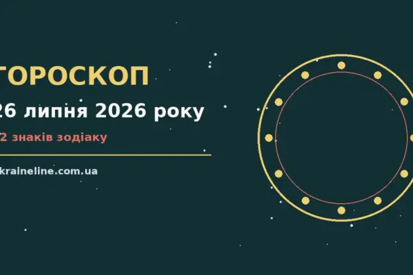 Гороскоп на 26 липня 2026 року: ритм дня для 12 знаків про шанси та застереження