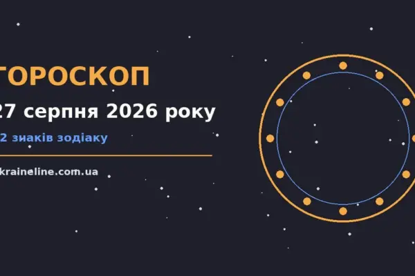 Гороскоп на 27 серпня 2026 року: ритм дня для 12 знаків про шанси та застереження