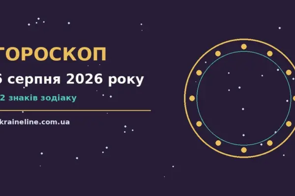 Гороскоп на 6 серпня 2026 року: ритм дня для 12 знаків про шанси та застереження